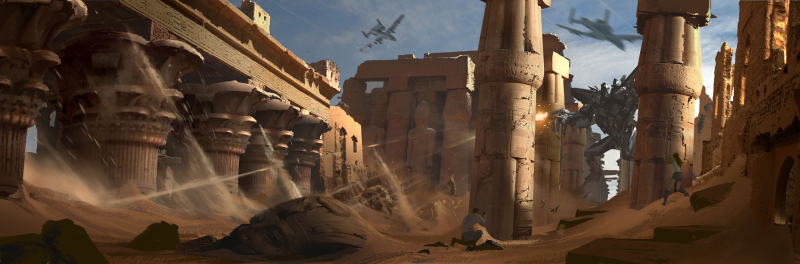 Illustration for article titled A Haunting Alien Cathedral, From Transformers 2 Concept Art